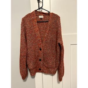 Universal Threads Fall Colors Rust Women's Cardigan, Size XS